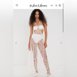 For Love and Lemons Mackenzie Maxi Dress. WORE 1x for less than 20 minutes lol